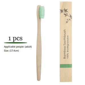 Bamboo Toothbrush Soft Bristles Biodegradable Vegan eco-friendly Bamboo charcoal Toothbrushes Oral Care Tooth logo customize - Ecopress