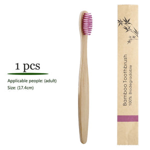 Bamboo Toothbrush Soft Bristles Biodegradable Vegan eco-friendly Bamboo charcoal Toothbrushes Oral Care Tooth logo customize - Ecopress